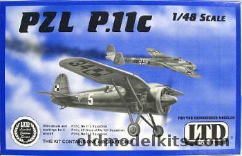 LTD 1/48 PZL P.11 (P-11)  - with Lt. Gnys Markings - Bagged, 9803 plastic model kit